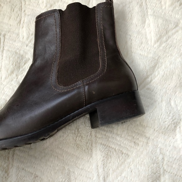 Cole Haan Dark Brown Leather Chelsea Boots - Picture 5 of 9